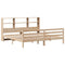 vidaXL Bookcase Bed without Mattress 200x200 cm Solid Wood Pine