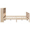 vidaXL Bookcase Bed without Mattress 200x200 cm Solid Wood Pine