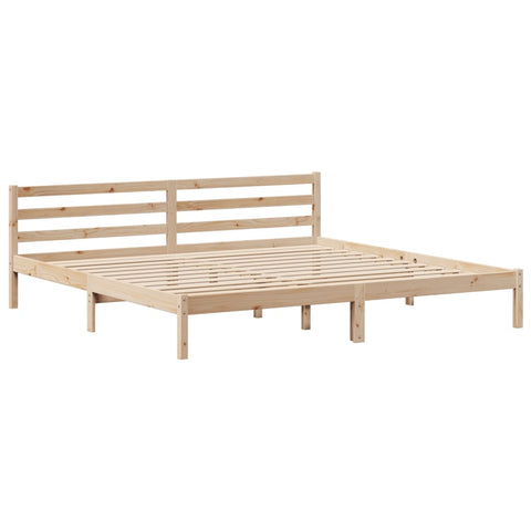 vidaXL Bookcase Bed without Mattress 200x200 cm Solid Wood Pine