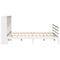 vidaXL Bookcase Bed without Mattress White 200x200 cm Solid Wood Pine