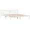 vidaXL Bookcase Bed without Mattress White 200x200 cm Solid Wood Pine