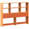 vidaXL Bookcase Bed without Mattress Wax Brown 150x200 cm King Size Solid Wood