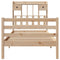 vidaXL Bookcase Bed without Mattress 75x190 cm Small Single Solid Wood Pine