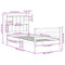 vidaXL Bookcase Bed without Mattress 75x190 cm Small Single Solid Wood Pine