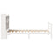 vidaXL Bookcase Bed without Mattress White 90x190 cm Single Solid Wood Pine