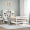 vidaXL Bookcase Bed without Mattress White 90x190 cm Single Solid Wood Pine