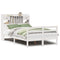vidaXL Bookcase Bed without Mattress White 135x190 cm Doouble Solid Wood Pine