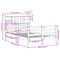 vidaXL Bookcase Bed without Mattress White 135x190 cm Doouble Solid Wood Pine