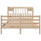 vidaXL Bookcase Bed without Mattress 140x190 cm Solid Wood Pine