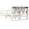 vidaXL Bookcase Bed without Mattress White 140x190 cm Solid Wood Pine