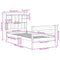 vidaXL Bookcase Bed without Mattress White 90x200 cm Solid Wood Pine