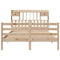 vidaXL Bookcase Bed without Mattress 140x200 cm Solid Wood Pine