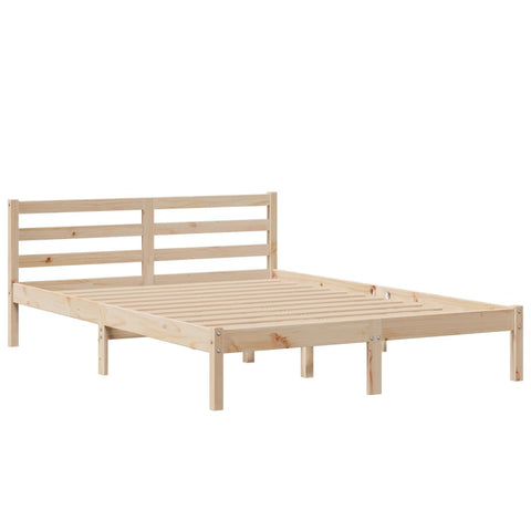 vidaXL Bookcase Bed without Mattress 140x200 cm Solid Wood Pine