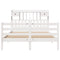 vidaXL Bookcase Bed without Mattress White 140x200 cm Solid Wood Pine