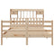 vidaXL Bookcase Bed without Mattress 150x200 cm King Size Solid Wood Pine