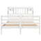 vidaXL Bookcase Bed without Mattress White 150x200 cm King Size Solid Wood Pine