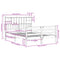 vidaXL Bookcase Bed without Mattress White 150x200 cm King Size Solid Wood Pine