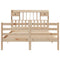vidaXL Bookcase Bed without Mattress 160x200 cm Solid Wood Pine
