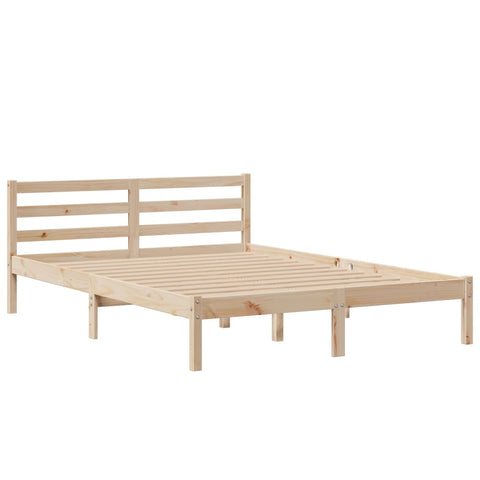 vidaXL Bookcase Bed without Mattress 160x200 cm Solid Wood Pine