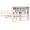 vidaXL Bookcase Bed without Mattress White 160x200 cm Solid Wood Pine