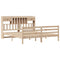 vidaXL Bookcase Bed without Mattress 180x200 cm Super King Solid Wood Pine