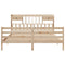 vidaXL Bookcase Bed without Mattress 180x200 cm Super King Solid Wood Pine
