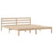 vidaXL Bookcase Bed without Mattress 180x200 cm Super King Solid Wood Pine