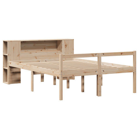 vidaXL Bookcase Bed without Mattress 120x190 cm Small Double Solid Wood Pine
