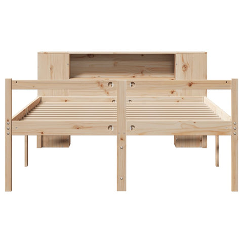 vidaXL Bookcase Bed without Mattress 120x190 cm Small Double Solid Wood Pine