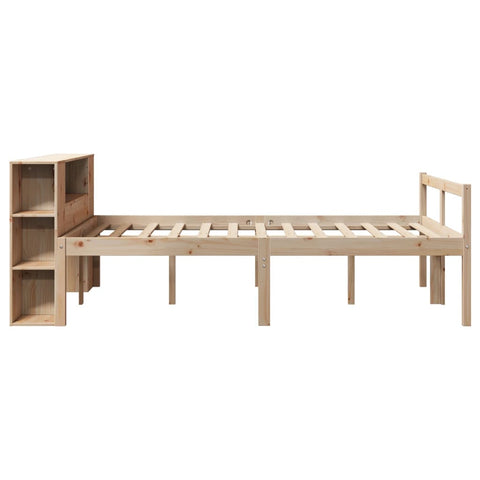 vidaXL Bookcase Bed without Mattress 120x190 cm Small Double Solid Wood Pine