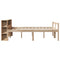 vidaXL Bookcase Bed without Mattress 120x190 cm Small Double Solid Wood Pine