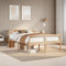 vidaXL Bookcase Bed without Mattress 120x190 cm Small Double Solid Wood Pine
