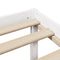vidaXL Bookcase Bed without Mattress White 135x190 cm Double Solid Wood Pine