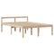 vidaXL Bookcase Bed without Mattress 140x190 cm Solid Wood Pine