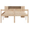 vidaXL Bookcase Bed without Mattress 140x200 cm Solid Wood Pine