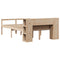 vidaXL Bookcase Bed without Mattress 140x200 cm Solid Wood Pine
