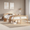 vidaXL Bookcase Bed without Mattress 140x200 cm Solid Wood Pine