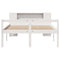 vidaXL Bookcase Bed without Mattress White 150x200 cm King Size Solid Wood Pine
