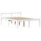 vidaXL Bookcase Bed without Mattress White 150x200 cm King Size Solid Wood Pine