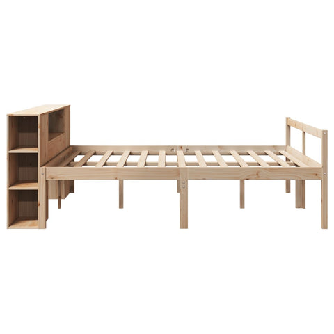vidaXL Bookcase Bed without Mattress 180x200 cm Super King Solid Wood Pine