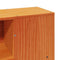 vidaXL Bookcase Bed without Mattress Wax Brown 150x200 cm King Size Solid Wood