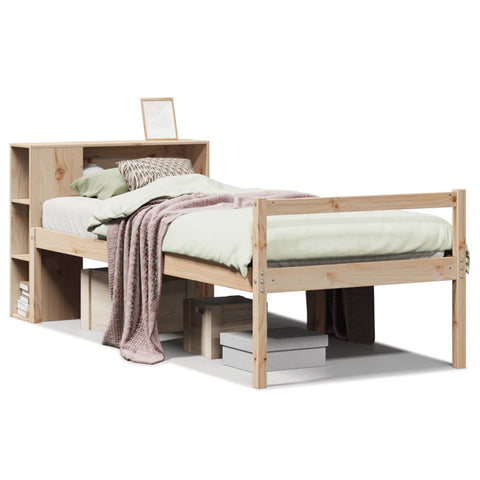 vidaXL Bookcase Bed without Mattress 100x200 cm Solid Wood Pine