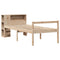 vidaXL Bookcase Bed without Mattress 100x200 cm Solid Wood Pine