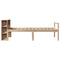 vidaXL Bookcase Bed without Mattress 100x200 cm Solid Wood Pine