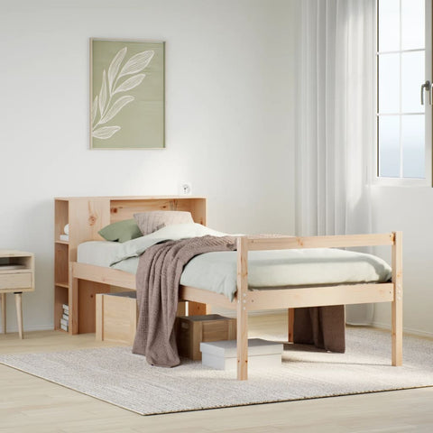vidaXL Bookcase Bed without Mattress 100x200 cm Solid Wood Pine