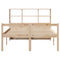vidaXL Bookcase Bed without Mattress 120x190 cm Small Double Solid Wood Pine