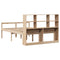 vidaXL Bookcase Bed without Mattress 120x190 cm Small Double Solid Wood Pine