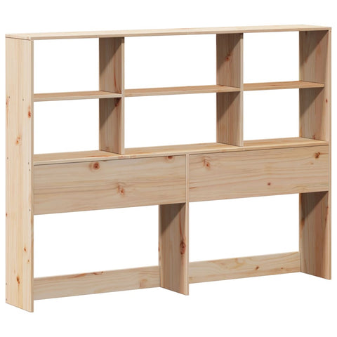 vidaXL Bookcase Bed without Mattress 140x190 cm Solid Wood Pine