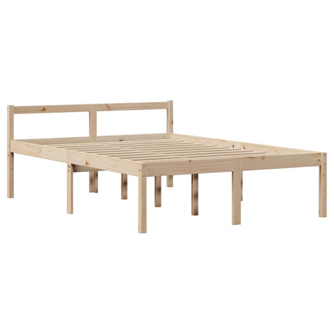 vidaXL Bookcase Bed without Mattress 140x190 cm Solid Wood Pine