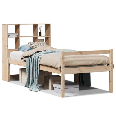 vidaXL Bookcase Bed without Mattress 100x200 cm Solid Wood Pine